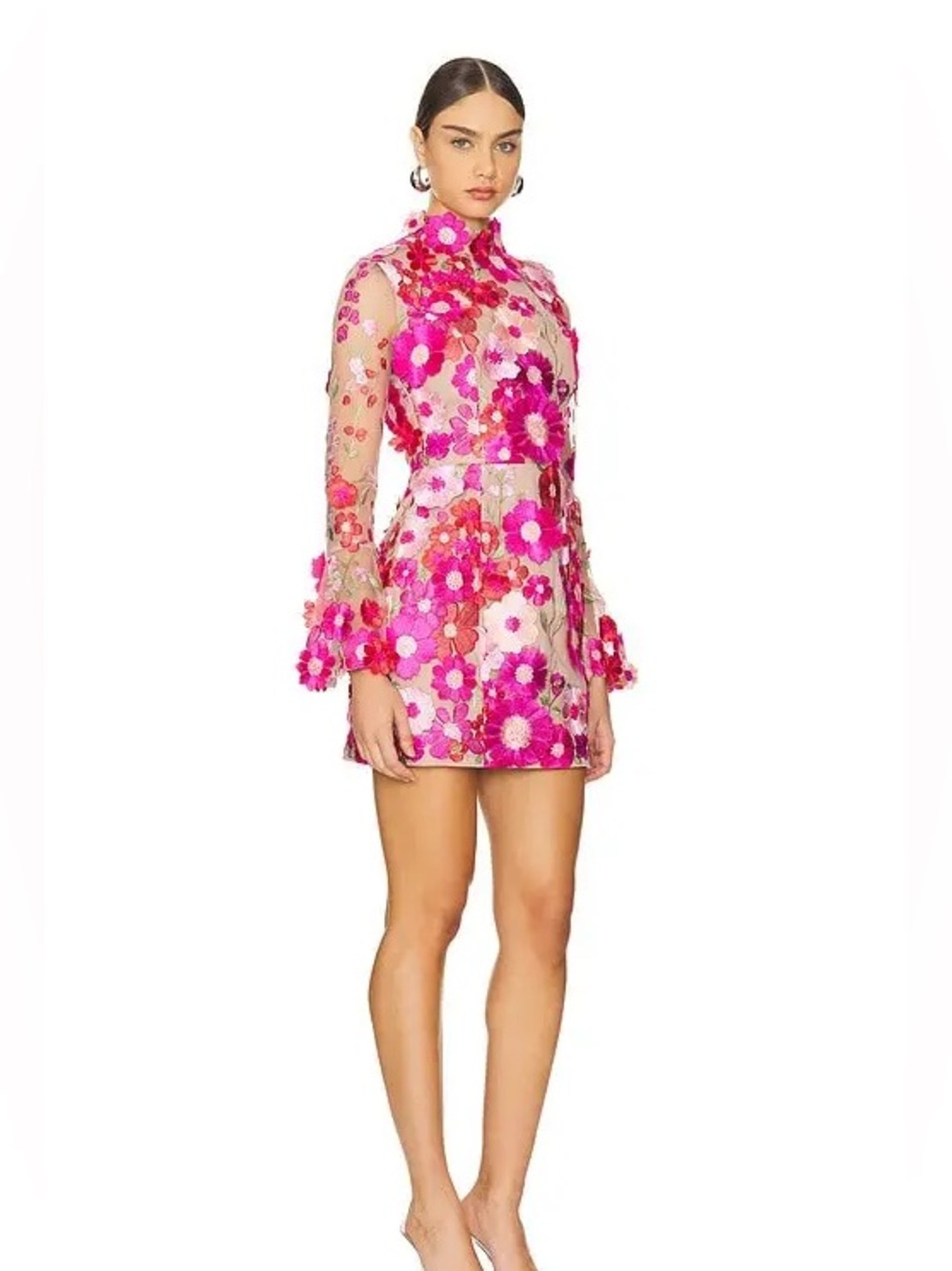 ELLIATT x REVOLVE Alessandra Mini Dress 3D Flower in Pink Size S Preloved